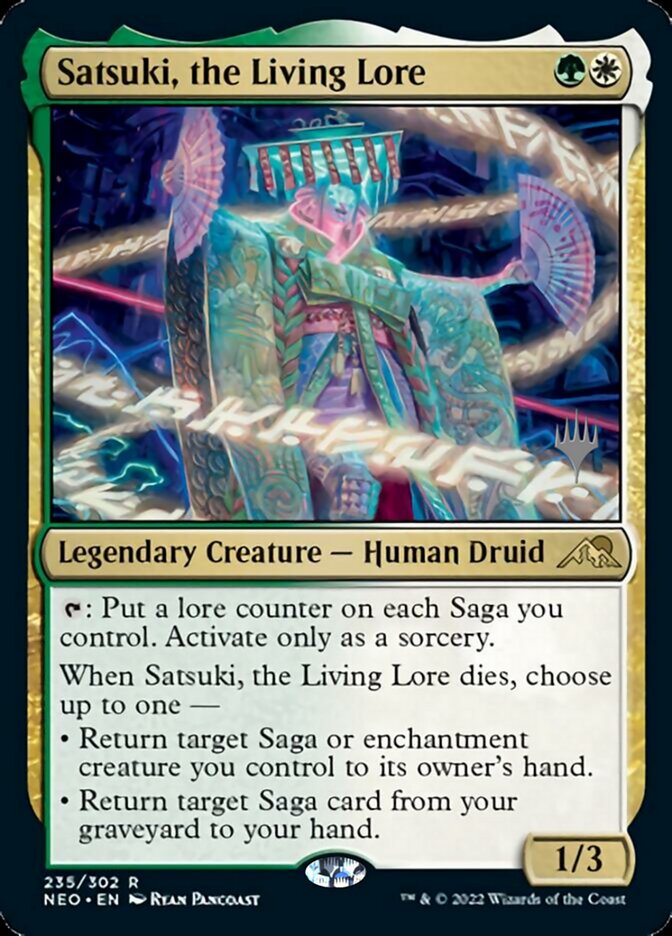 Satsuki, the Living Lore (Promo Pack) [Kamigawa: Neon Dynasty Promos] | Good Games Modbury