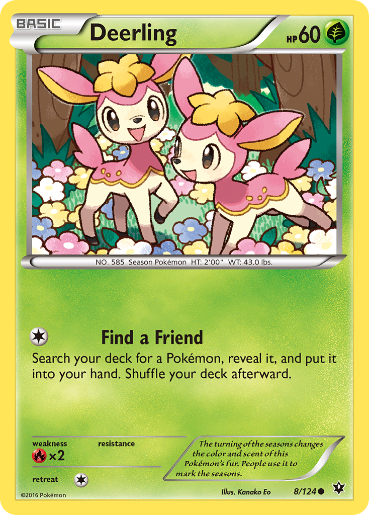 Deerling (8/124) [XY: Fates Collide] | Good Games Modbury