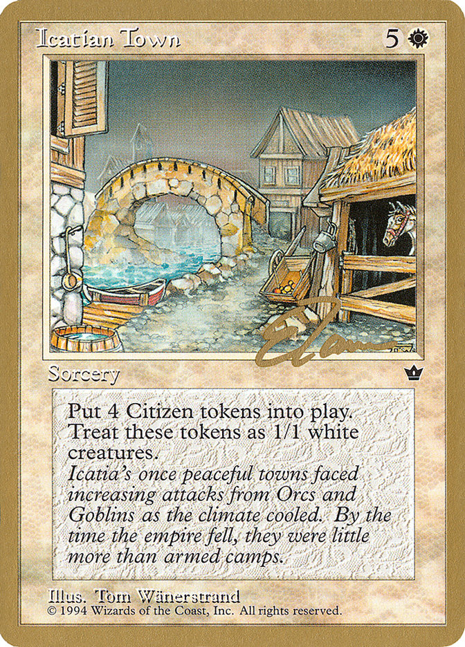 Icatian Town (Eric Tam) [Pro Tour Collector Set] | Good Games Modbury
