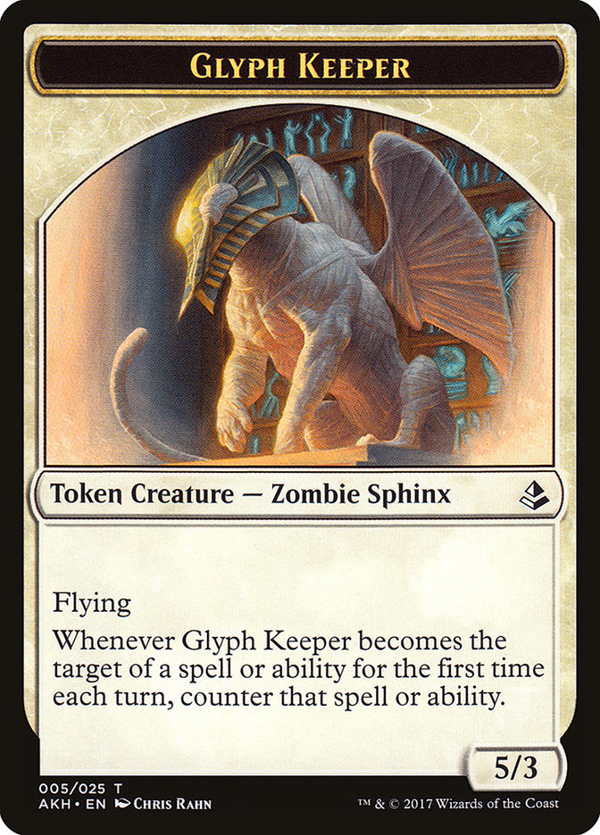 Glyph Keeper Token [Amonkhet Tokens] | Good Games Modbury