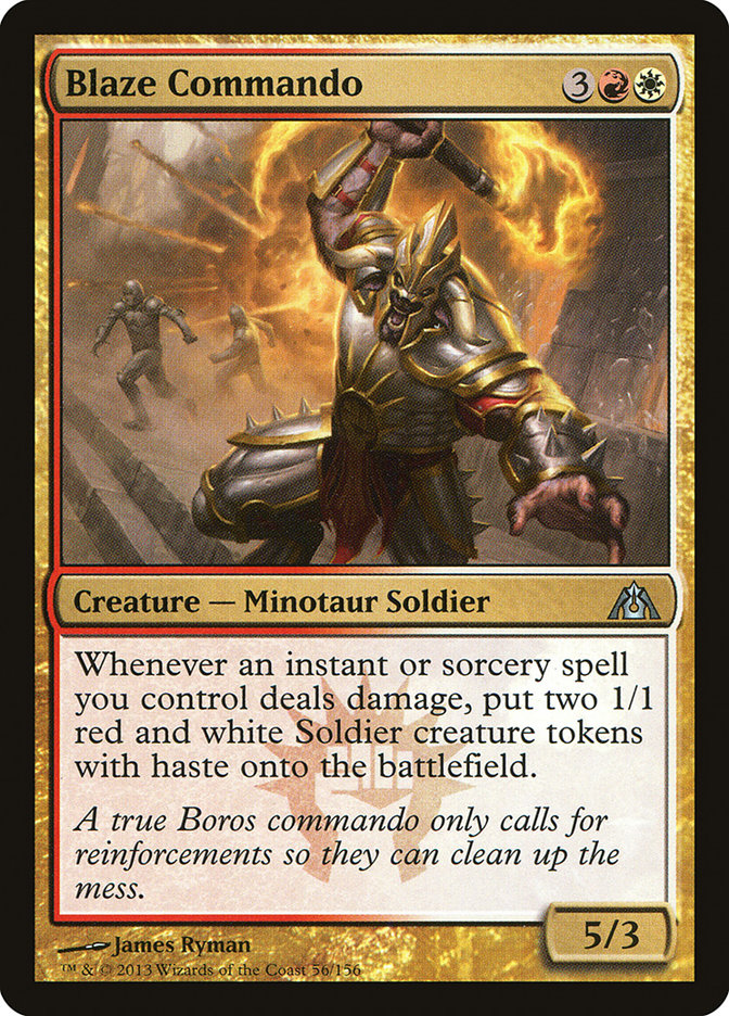 Blaze Commando 56/156 (Dragon's Maze)  - Foil | Good Games Modbury