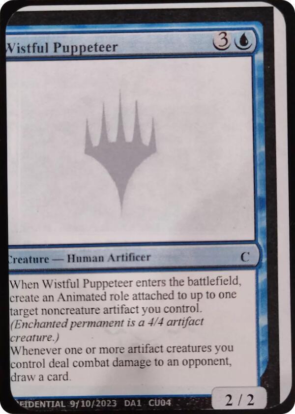 Wistful Puppeteer CU04d/477 (Un-Known Event Playtest Cards)  | Good Games Modbury