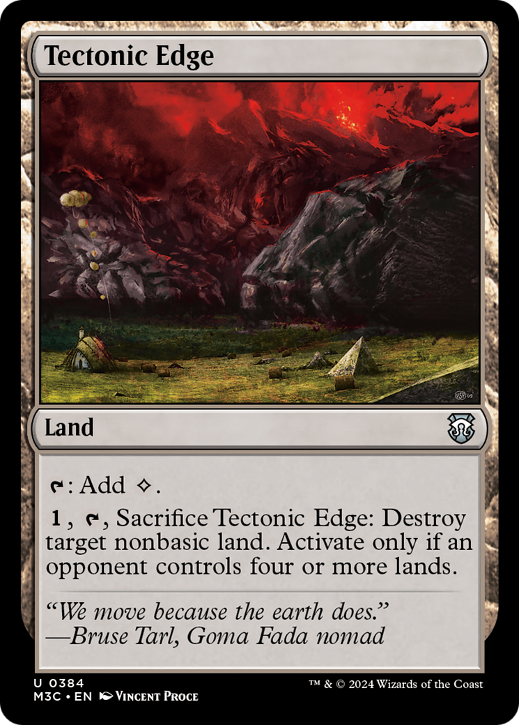 Tectonic Edge (Ripple Foil) [Modern Horizons 3 Commander] | Good Games Modbury