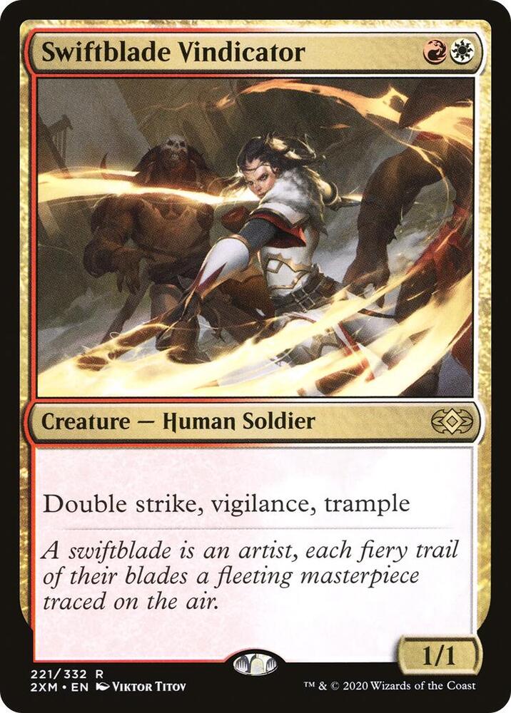 Swiftblade Vindicator 221/332 (Double Masters)  - Foil | Good Games Modbury