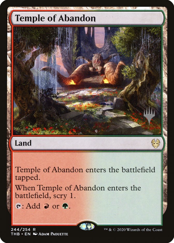 Temple of Abandon (Promo Pack) [Theros Beyond Death Promos] | Good Games Modbury