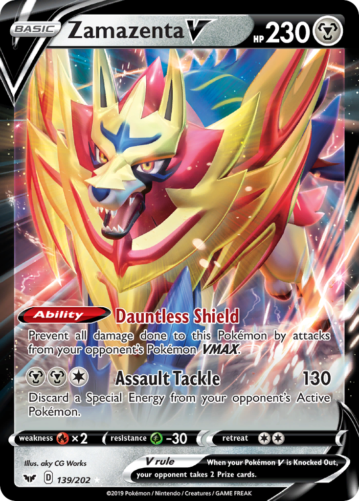 Zamazenta V (139/202) [Sword & Shield: Base Set] | Good Games Modbury