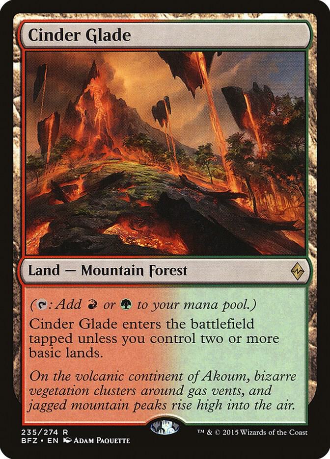 Cinder Glade 235/274 (Battle for Zendikar)  | Good Games Modbury