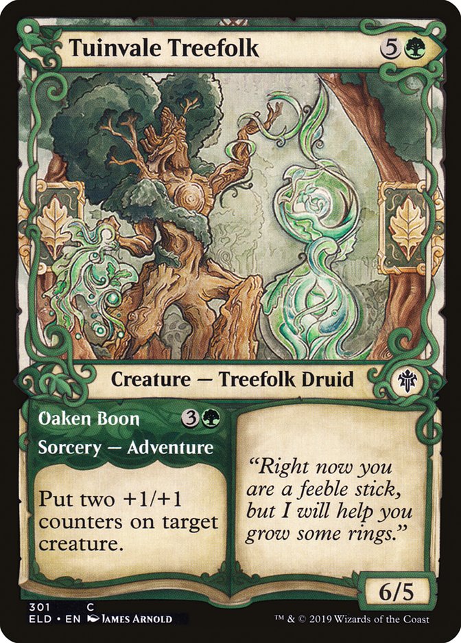 Tuinvale Treefolk // Oaken Boon (Showcase) [Throne of Eldraine] | Good Games Modbury