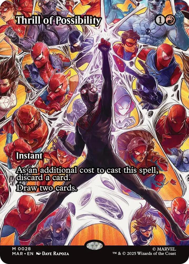 Thrill of Possibility 28 (Marvel Universe Eternal-Legal)  - Borderless Foil | Good Games Modbury
