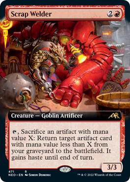 Scrap Welder 471/302 (Kamigawa: Neon Dynasty)  - Extended Art Foil | Good Games Modbury