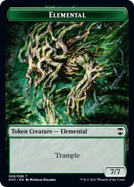 Elemental Elf Warrior Double Sided Token 6 // 15 (Commander: Kaldheim)  | Good Games Modbury