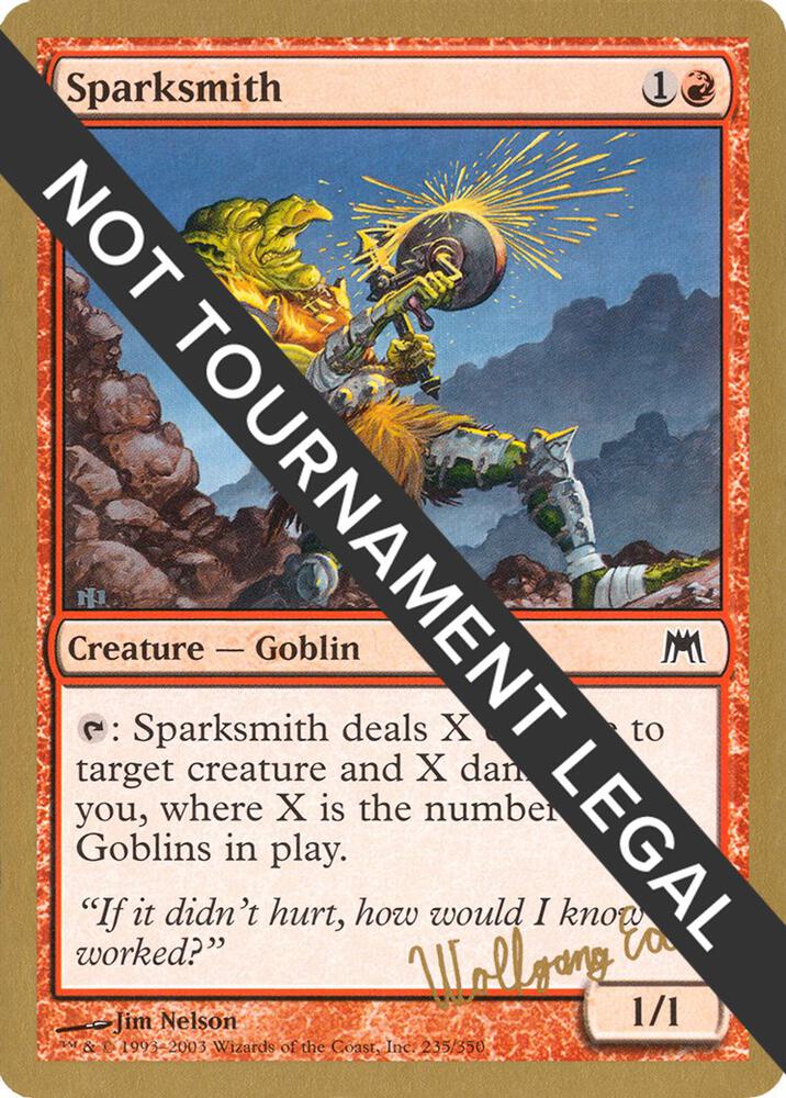 Sparksmith 2003 Wolfgang Eder ONS we235/142 (World Championship Decks)  | Good Games Modbury