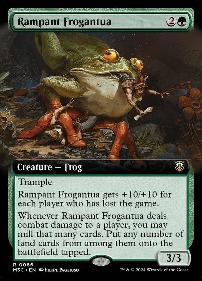 Rampant Frogantua 66/411 (Commander: Modern Horizons 3)  - Extended Art | Good Games Modbury