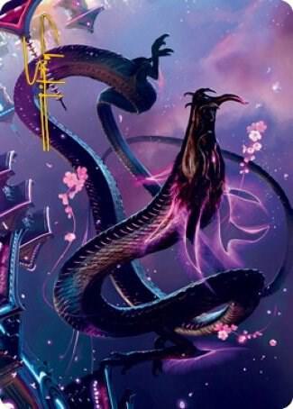 Junji the Midnight Sky Art Card 38 81 Gold Stamped Signature 38 (Art Series: Kamigawa: Neon Dynasty)  | Good Games Modbury