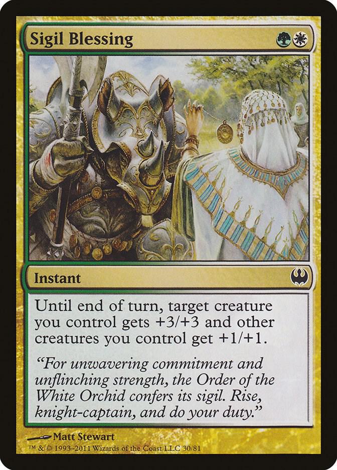 Sigil Blessing 30/81 (Duel Decks: Knights vs. Dragons)  | Good Games Modbury