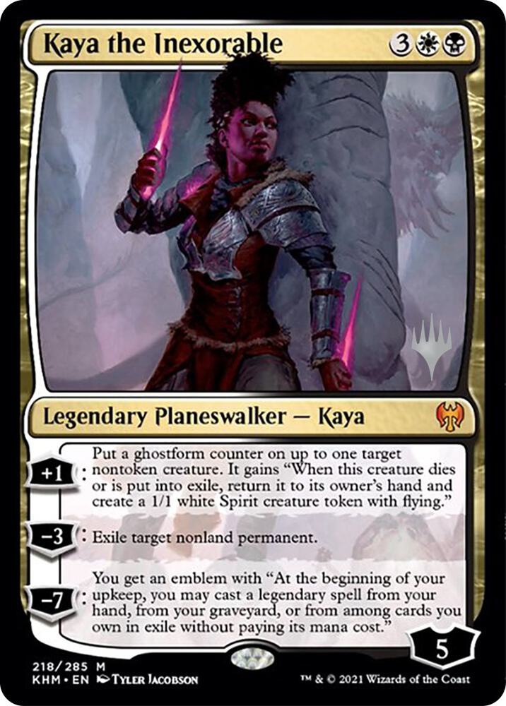Kaya the Inexorable 218 (Promo Pack: Kaldheim)  - Foil | Good Games Modbury