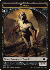 Cat // Zombie Double-Sided Token [Commander 2015 Tokens] | Good Games Modbury