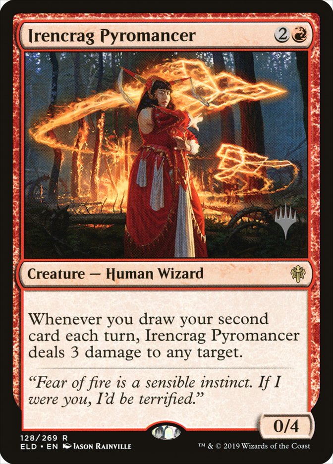 Irencrag Pyromancer (Promo Pack) [Throne of Eldraine Promos] | Good Games Modbury