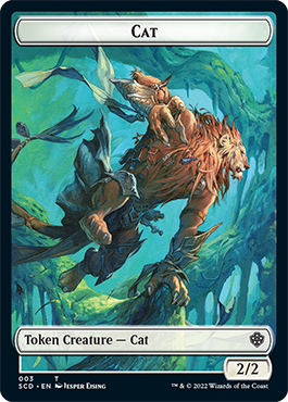 Saproling // Cat Double-Sided Token [Starter Commander Decks] | Good Games Modbury