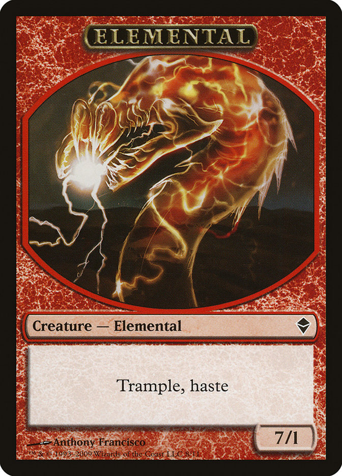 Elemental Token [Zendikar Tokens] | Good Games Modbury
