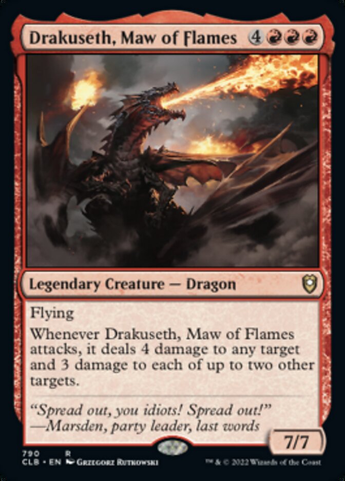 Drakuseth, Maw of Flames [Commander Legends: Battle for Baldur's Gate] | Good Games Modbury