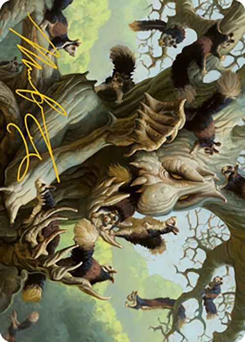 Scurry Oak Art Card Gold Stamped Signature 40 (Art Series: Modern Horizons 2)  | Good Games Modbury