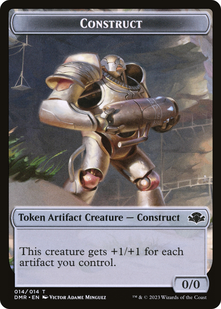 Construct Token [Dominaria Remastered Tokens] | Good Games Modbury