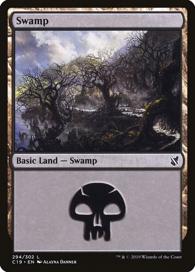 Swamp 294/302 (Commander 2019)  | Good Games Modbury
