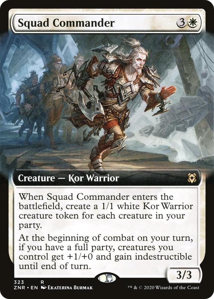 Squad Commander 323/280 (Zendikar Rising)  - Extended Art Foil | Good Games Modbury