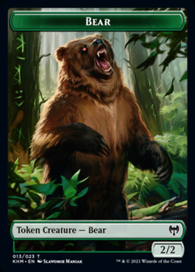 Bear Token [Kaldheim Tokens] | Good Games Modbury