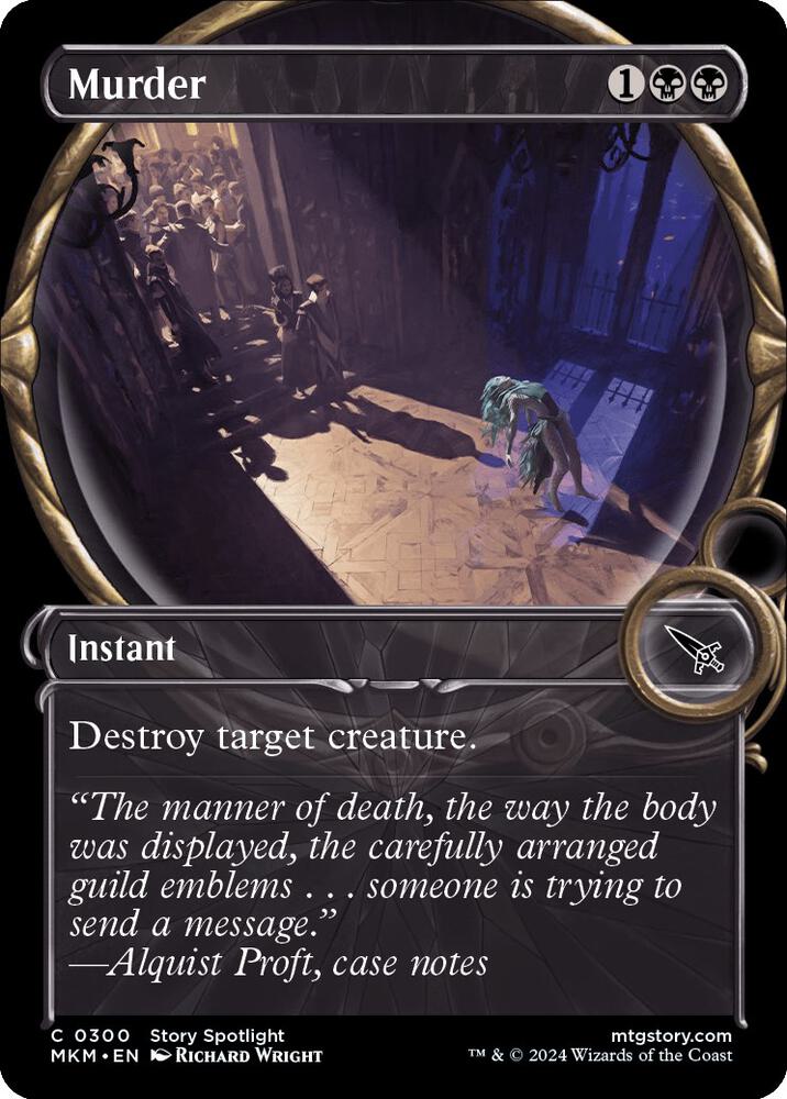Murder 300/286 (Murders at Karlov Manor)  - Showcase Foil | Good Games Modbury