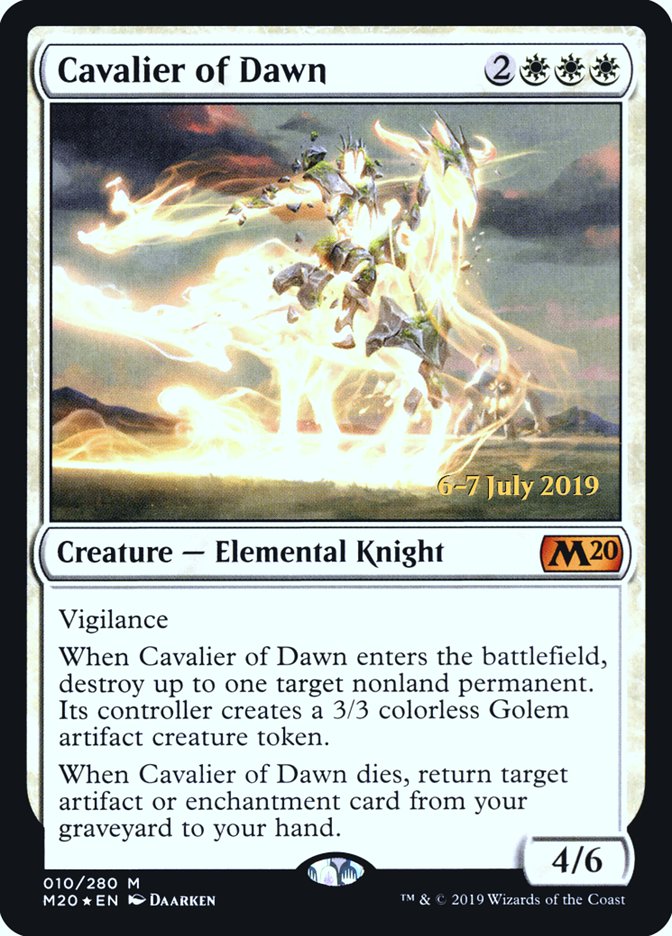 Cavalier of Dawn [Core Set 2020 Prerelease Promos] | Good Games Modbury