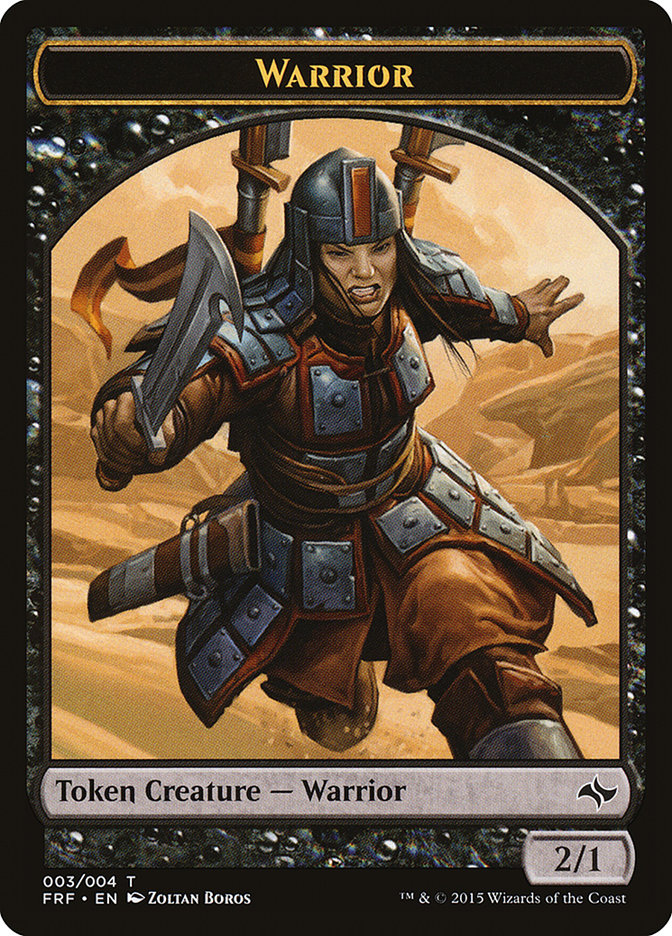 Warrior Token [Fate Reforged Tokens] | Good Games Modbury