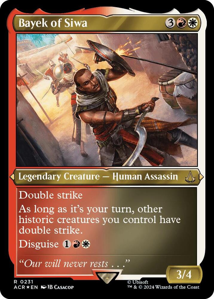 Bayek of Siwa 231 (Universes Beyond: Assassin's Creed)  - Etched Foil | Good Games Modbury