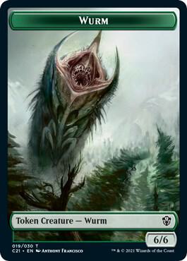 Wurm Kraken Double Sided Token 19 // 4 (Commander 2021)  | Good Games Modbury