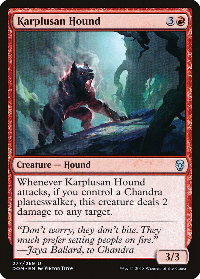 Karplusan Hound [Dominaria] | Good Games Modbury