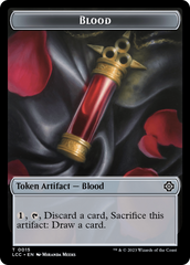 Blood // Vampire (0004) Double-Sided Token [The Lost Caverns of Ixalan Commander Tokens] | Good Games Modbury