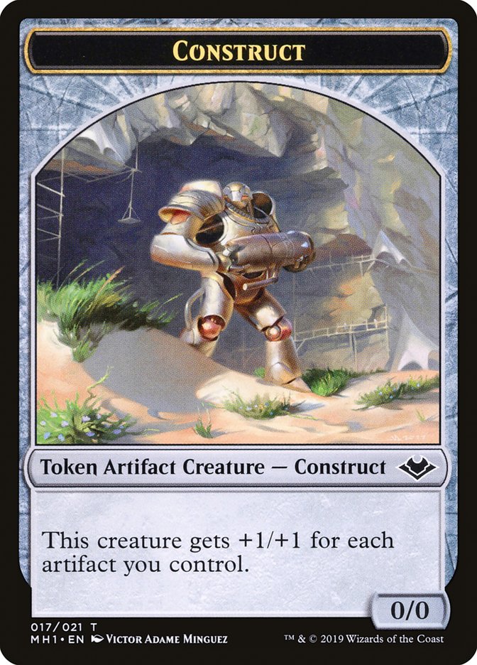 Soldier (004) // Construct (017) Double-Sided Token [Modern Horizons Tokens] | Good Games Modbury