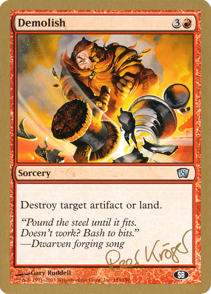 Demolish (Peer Kroger) (SB) [World Championship Decks 2003] | Good Games Modbury