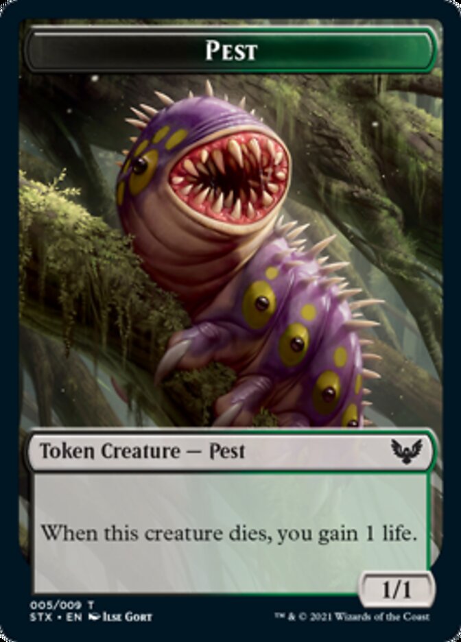 Food // Pest Double-Sided Token [Commander 2021 Tokens] | Good Games Modbury