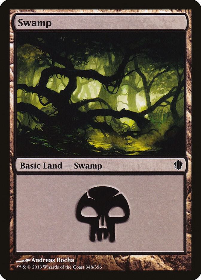 Swamp 348/356 (Commander 2013)  | Good Games Modbury