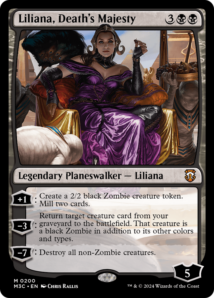 Liliana, Death's Majesty (Ripple Foil) [Modern Horizons 3 Commander] | Good Games Modbury