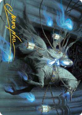 Patrician Geist Art Card Gold Stamped Signature 28 (Art Series: Innistrad: Midnight Hunt)  | Good Games Modbury