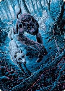 Untamed Pup Art Card 77 (Art Series: Innistrad: Midnight Hunt)  | Good Games Modbury