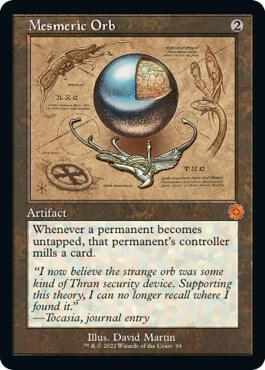 Mesmeric Orb Schematic 94 (The Brothers' War: Retro Frame Artifacts)  - Foil | Good Games Modbury