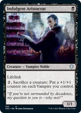 Indulgent Aristocrat 130 (Commander: Innistrad: Crimson Vow)  | Good Games Modbury