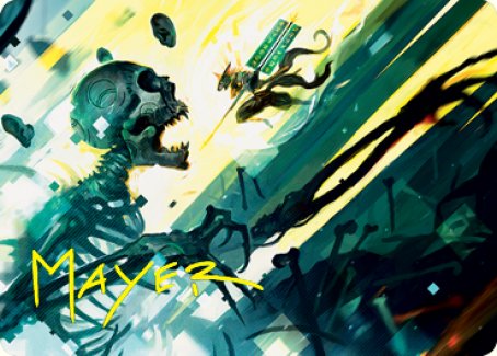 Repel the Vile Art Card (Gold-Stamped Signature) [Kamigawa: Neon Dynasty Art Series] | Good Games Modbury