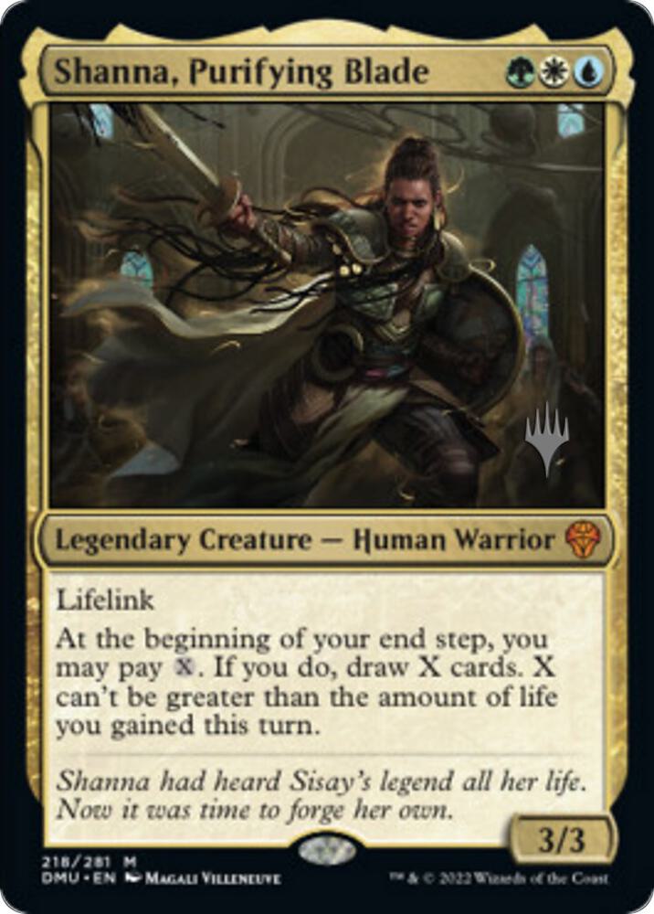 Shanna Purifying Blade 218p/161 (Promo Pack: Dominaria United)  - Foil | Good Games Modbury