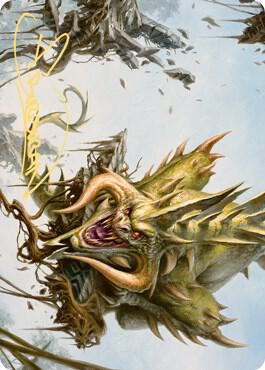 Canopy Baloth Art Card Gold Stamped Signature 70 (Art Series: Zendikar Rising)  | Good Games Modbury