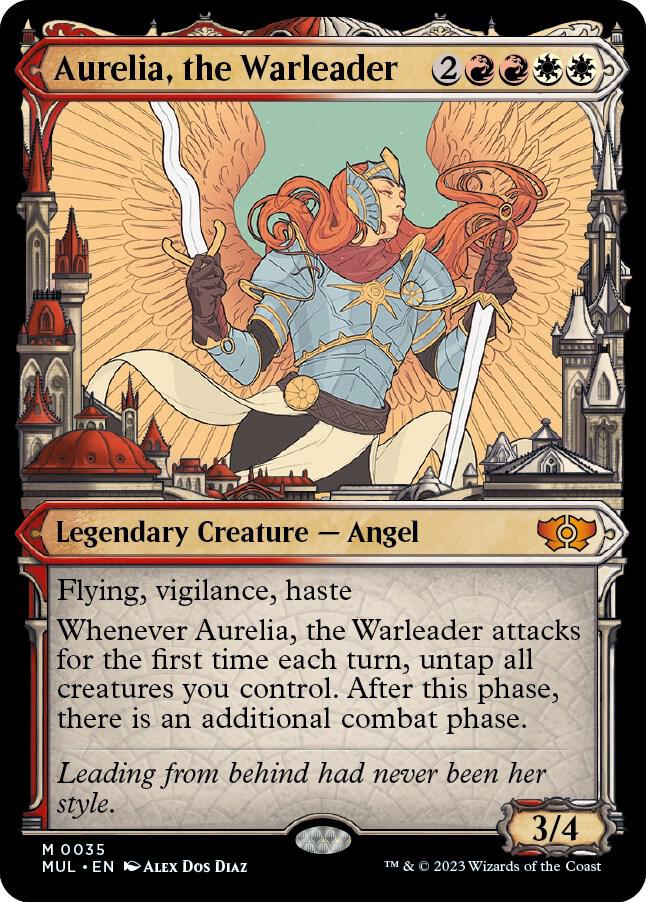 Aurelia, the Warleader 35/65 (March of the Machine: Multiverse Legends)  - Showcase Foil | Good Games Modbury